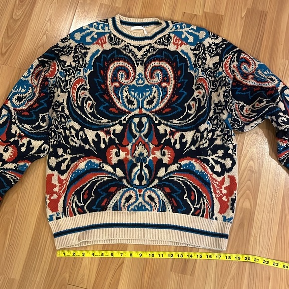 See By Chloé Paisley Motif Sweater. Brown (pink?). Size medium. - Picture 4 of 9